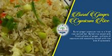 burnt ginger capsicum rice recipe by BNG Hotel Management Kolkata