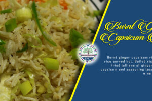 burnt ginger capsicum rice recipe by BNG Hotel Management Kolkata