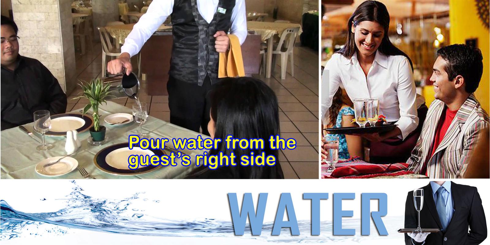 Water Types & Service BNG Hotel Management Institute