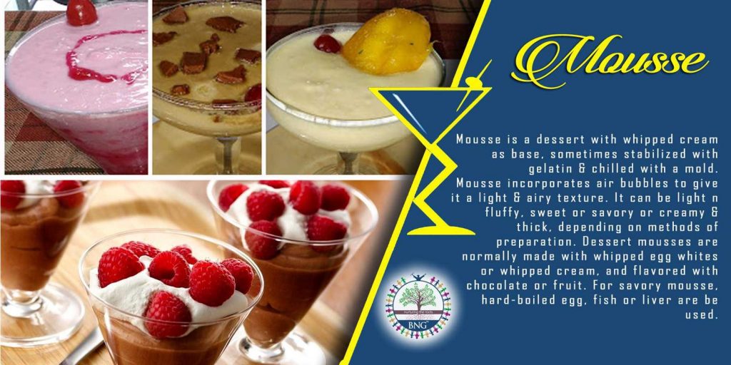 mousse recipe by BNG Hotel Management Kolkata