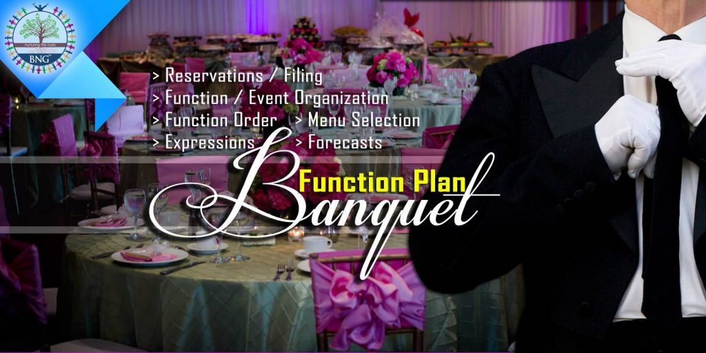 banquet function plan by BNG Hotel Management Kolkata