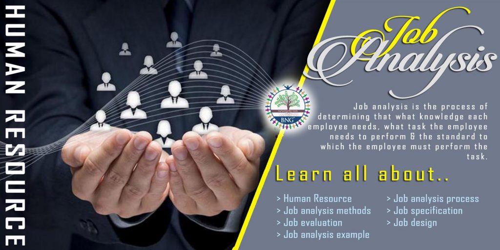 Human Resource Job analysis by BNG Hotel Management Kolkata