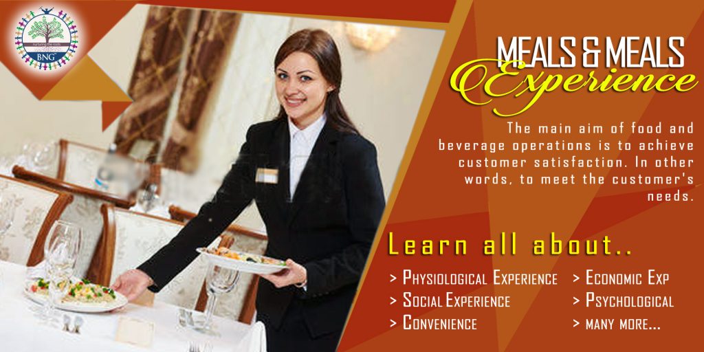 Meal and Meals Experience by bng hotel management kolkata
