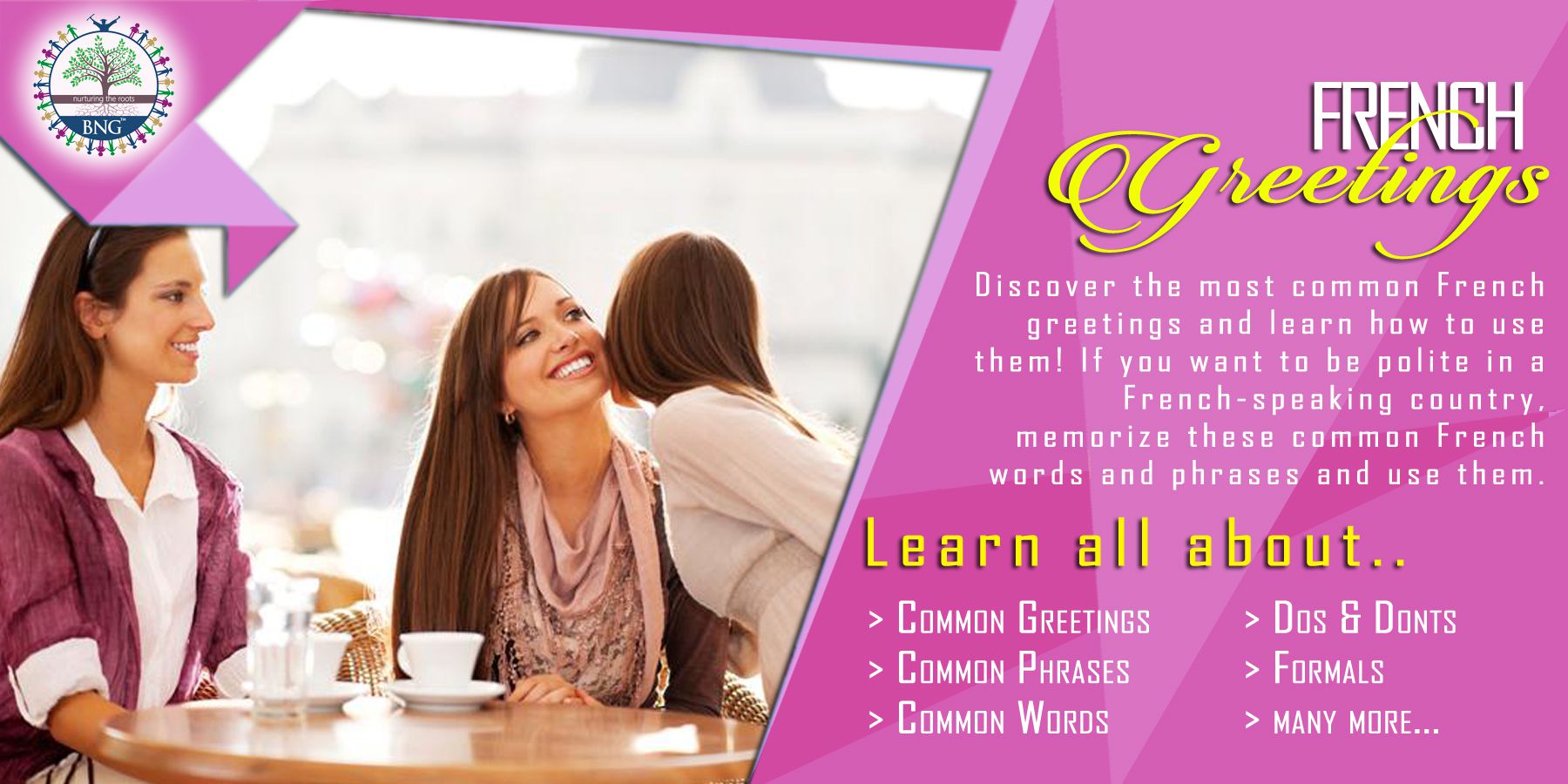 French Greetings by BNG Hotel Management Kolkata