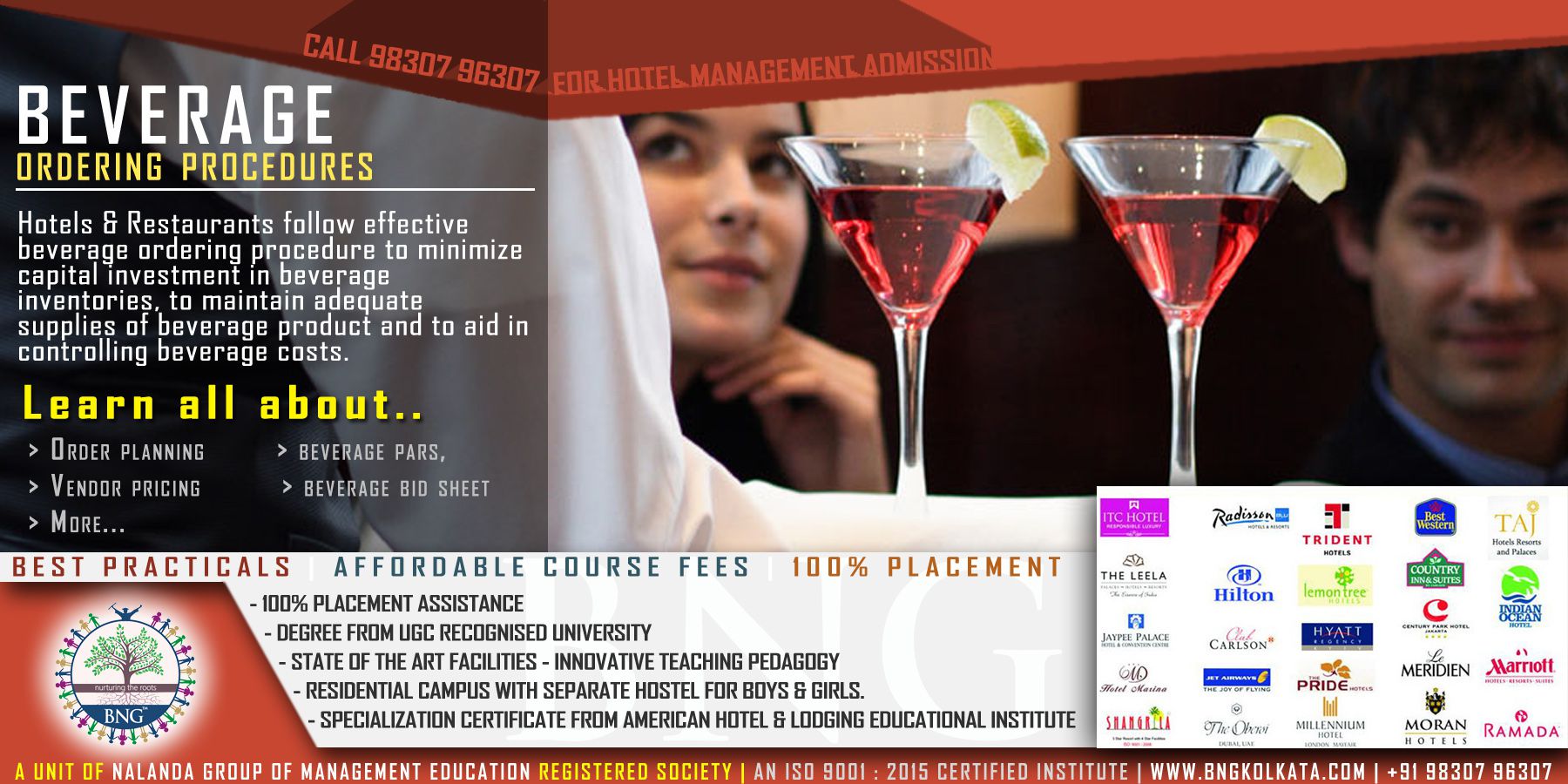 Beverage Ordering Procedure BNG Hotel Management Institute