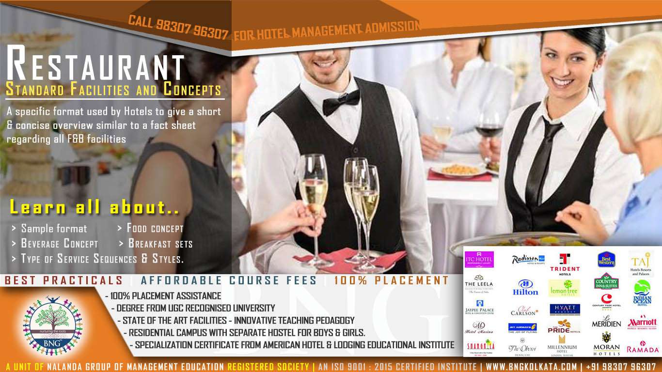 Restaurant Standard Facilities And Concepts BNG Hotel Management