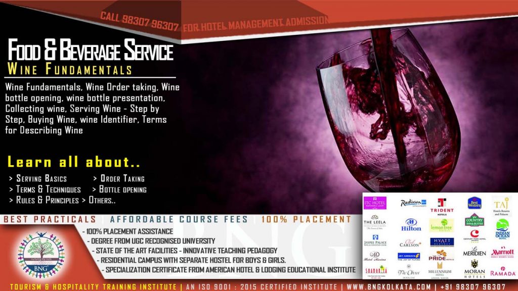 wine fundamentals by BNG Hotel Management Kolkata