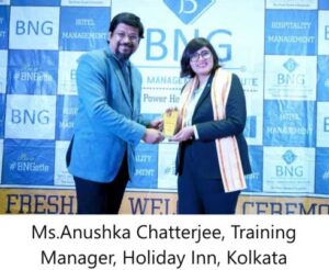 Ms. Anushka Chatterjee – Training Manager, Holiday Inn, Kolkata